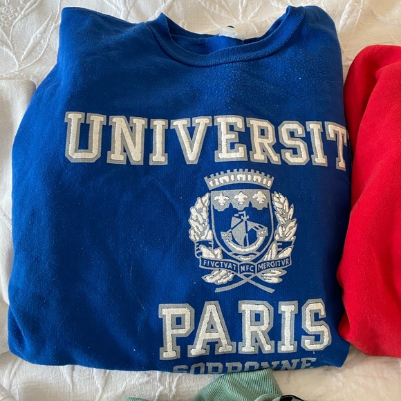 Tops - UNIVERSITY OF PARIS CREW NECK SWEATSHIRT